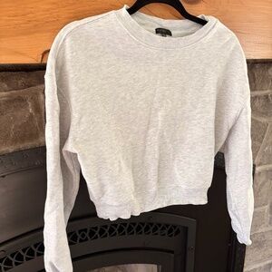 Cropped Crewneck Sweater